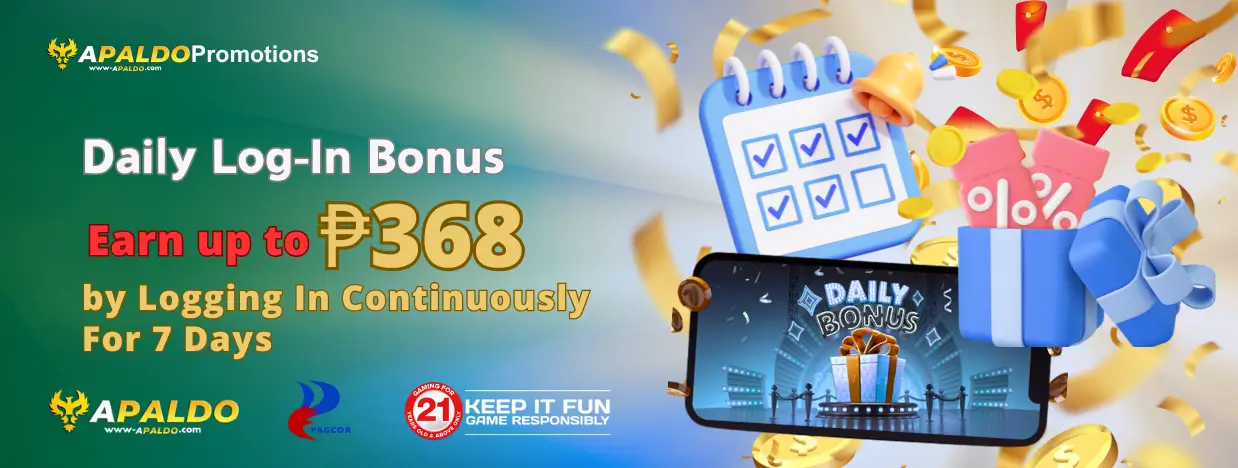 Claim ₱368 in 7 Days with Apaldo’s Daily Log-In Bonus – Join Now!